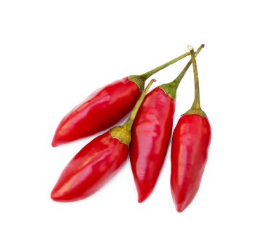 Beyaz arka plan üzerinde izole kırmızı biber