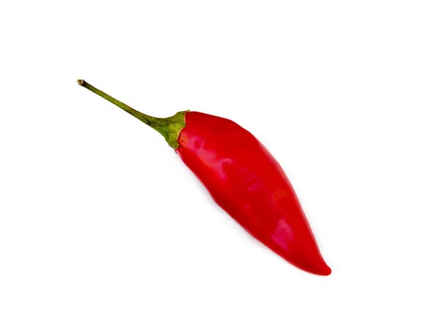Red Hot Peppers Isolated White Background — Stock Photo, Image