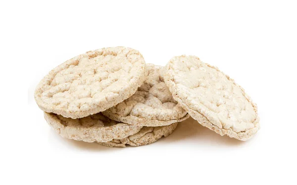 Sándwiches Inflados Cereales Aislados Sobre Fondo Blanco —  Fotos de Stock