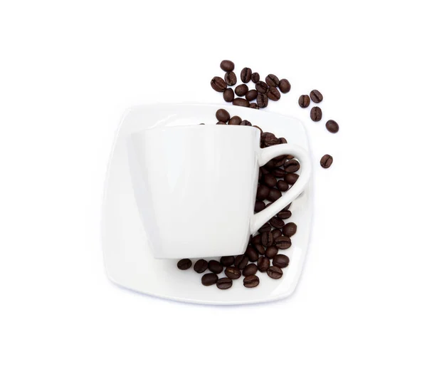 Cup Coffee Isolated White Background — Stock Photo, Image