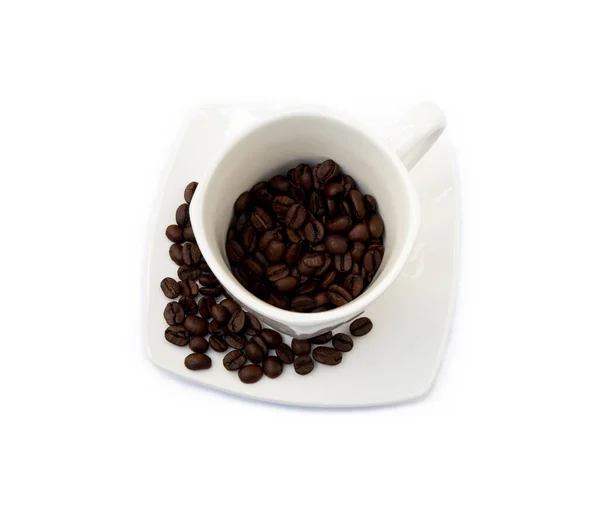 Tasse Kaffee Isoliert Auf Weißem Hintergrund — Stockfoto
