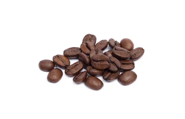 Roasted Coffee Beans Isolated White Background — Stock Photo, Image