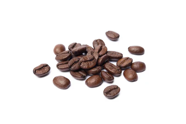 Roasted Coffee Beans Isolated White Background — Stock Photo, Image