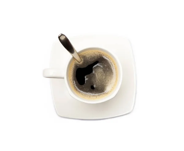 Filiżanka Kawy Izolowane Białym Tle — Zdjęcie stockowe