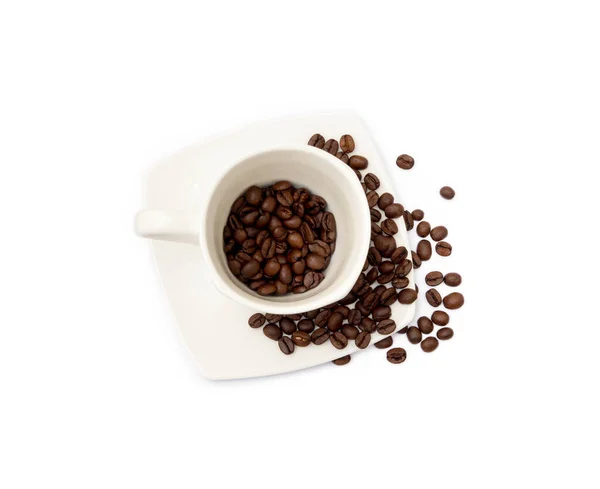 Filiżanka Kawy Izolowane Białym Tle — Zdjęcie stockowe