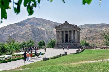 Pagan Temple in Armenia .  Garni . clipart