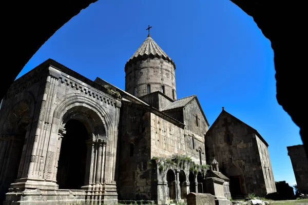 Tatev Monastery Church Side View Cross Dome — Stock Photo, Image