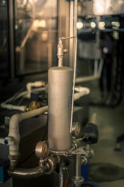 Apparatuur Industriële Instrumenten Voor Productie Van Brouwerij — Stockfoto