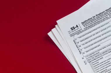 Bize Ss-4, işveren kimlik numarası için başvuru formu