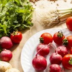 Verduras frescas. Alimentación útil y saludable