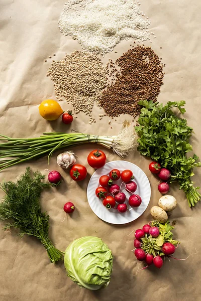 Verduras frescas. Alimentación útil y saludable — Foto de stock gratis