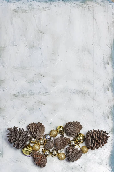 Christmas decoration on bright background — Stock Photo, Image