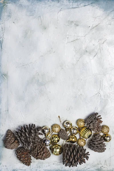 Christmas decoration on bright background — Stock Photo, Image