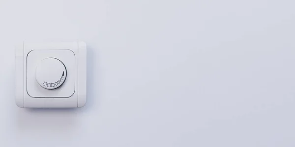 Dimmer Işık Anahtarı. Duvar düğmesi. Elektrikçi anahtarı. Beyaz haddeleme elektrik anahtarı