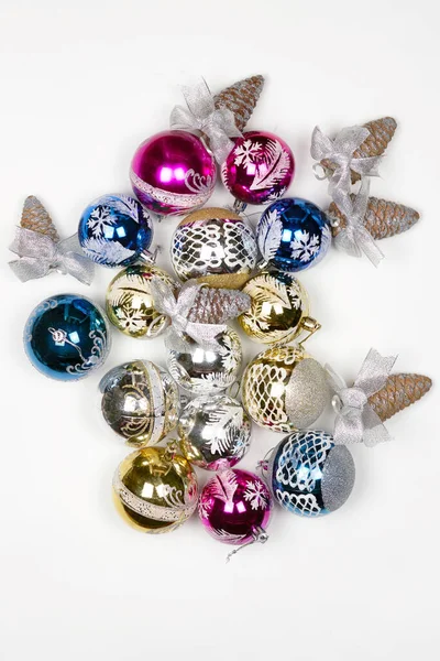 Decorações de Natal multicoloridas — Fotografia de Stock
