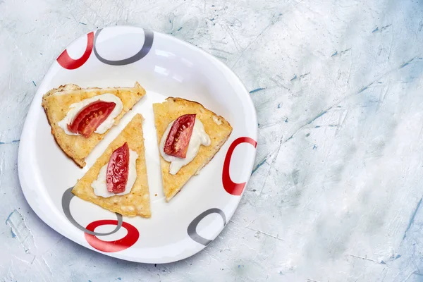 Snack saludable sin gluten en el plato — Foto de Stock