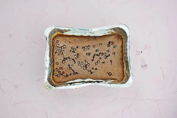 Dulce pastel de chocolate casero — Foto de Stock