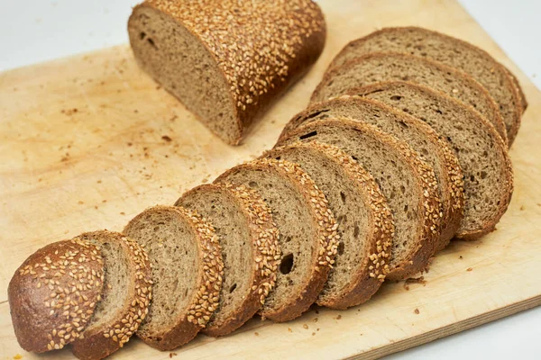 Irisan roti panggang buatan sendiri segar — Stok Foto