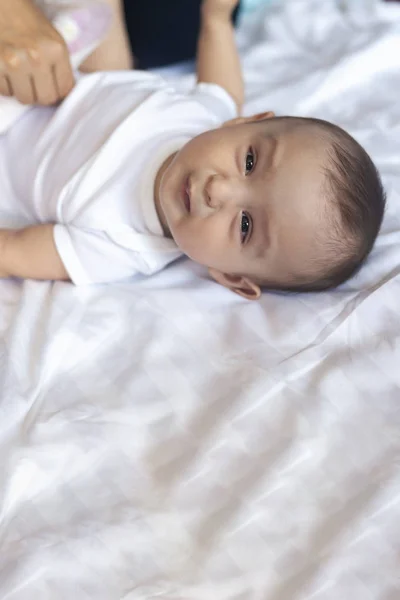 Petit Garcon Bebe Nouveau Ne Peu Stock Photo