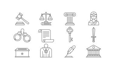 Yasa Simgesi Bohça Satırı Sanat Şablonu