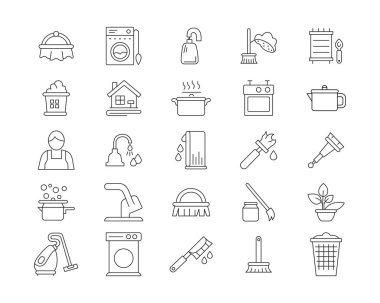 Ev işi Simgesi Bohça Satırı Sanat Şablonu