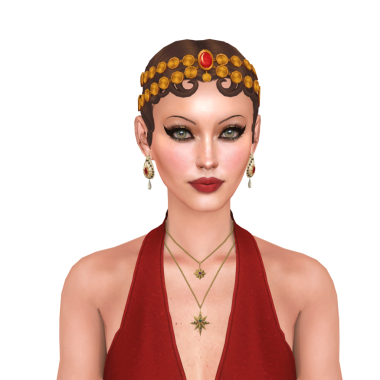 Güzel bir genç kadın, 20 'li yaşlarda gösteriş budalası, kırmızı bir elbise giyen, izole edilmiş bir portre giyen bir kız.