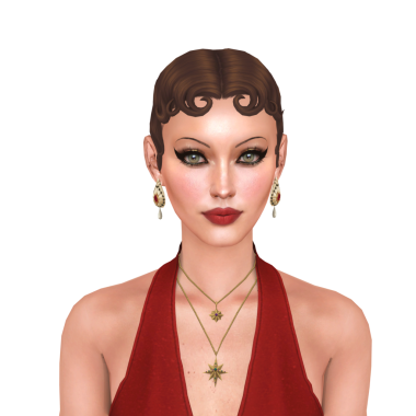 Güzel bir genç kadın, 20 'li yaşlarda gösteriş budalası, kırmızı bir elbise giyen, izole edilmiş bir portre giyen bir kız.