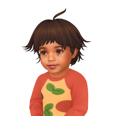 Uzun tüylü, kahverengi saçlı, süveter giyen, münzevi bir çocuk.