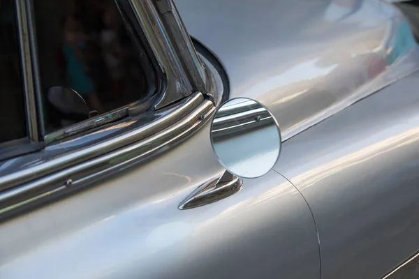 Detail of Silver oldtimer car — Stock Photo, Image