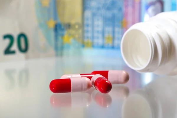 Pharmacy industry  proibiotics and money, expensive pills