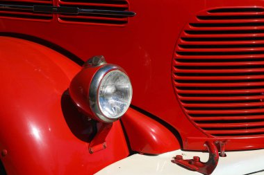 Eski Vintage firetruck detay