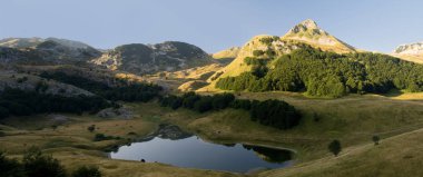 Sutjeska Milli Parkı Bosna-Hersek gölde Orlovacko