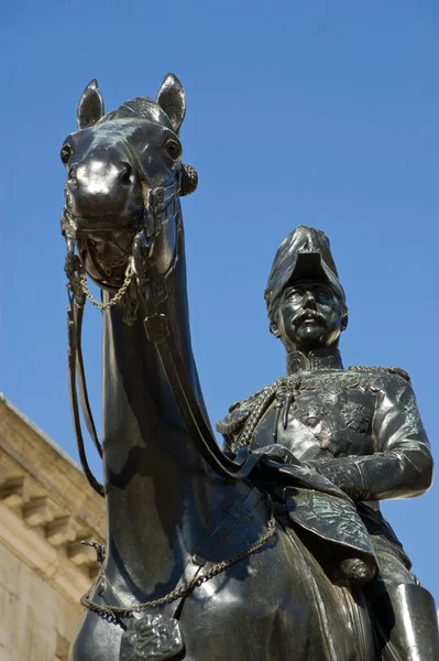 Denkmal Statue Von Viscount Grannet Wolseley 1833 1913 Der Ehemalige — Stockfoto