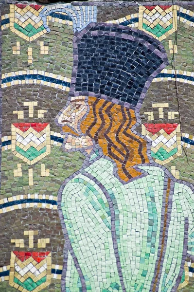 Mosaico Que Representa Famoso Poeta Húngaro Balint Balassa 1554 1594 — Foto de Stock