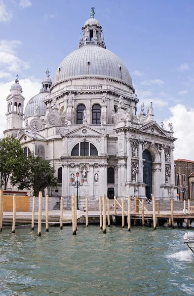 Blick Vom Canal Grande Auf Die Prachtvolle Kirche Santa Maria — Stockfoto