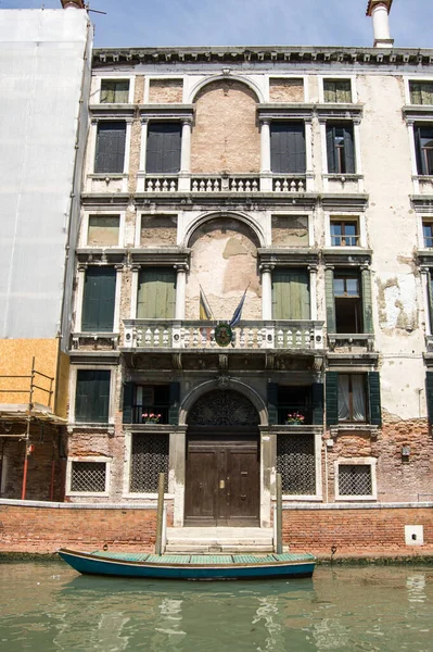 Blick Auf Das Belgische Konsulat Venedig Italien Und Andere Länder — Stockfoto