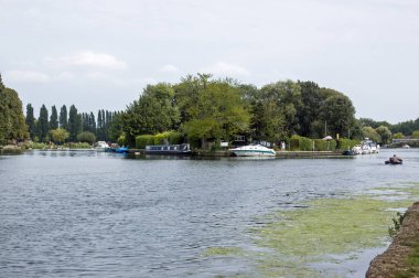 Berkshire, Reading 'deki Thames Nehri' nde Fry 's Island olarak bilinen küçük eyot..