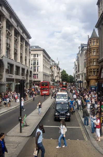 London Großbritannien Juli 2011 Einkäufer Der Oxford Street London Während — Stockfoto