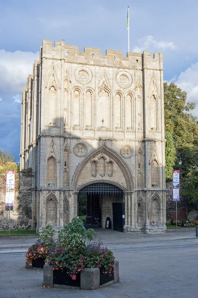 Bury Edmunds Wielka Brytania Września 2011 Widok Ulicy Abbey Gate — Zdjęcie stockowe