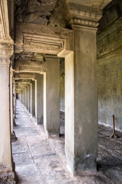 Kuzey Galerisi Angkor Wat Tapınağı, Siem Reap, Kamboçya.