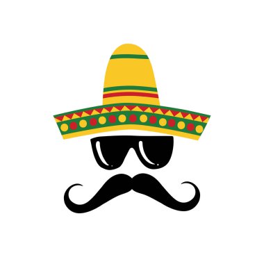 Cinco de mayo Meksika fiesta tatil poster afiş tebrik kartı