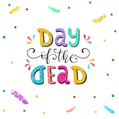 Ölü harf vektör illüstrasyonu günü. 