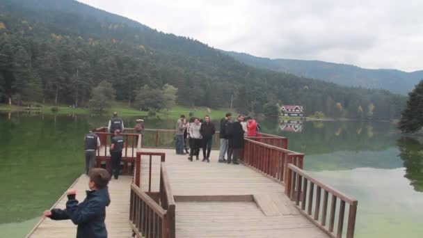 Pessoas Tempo Lapso Natureza Vista — Vídeo de Stock