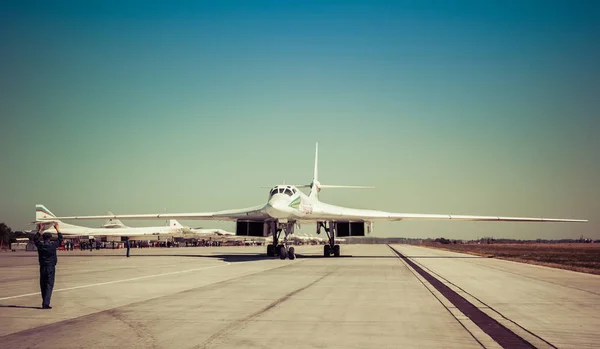 Engels Russie Août 2017 Journée Flotte Aérienne Avion Militaire Aérodrome — Photo