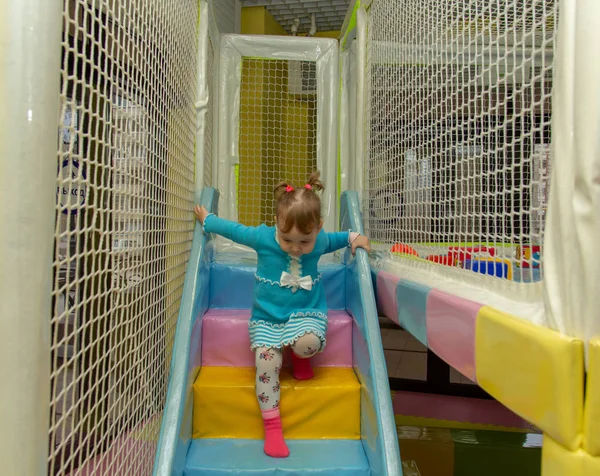 Cute Baby Playing Playground — Stock Photo, Image