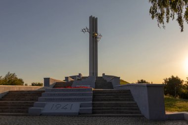 Saratov, Rusya - 16 Ağustos 2018: Memorial kompleksi 