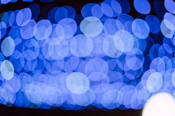 Abstrakte Blaue Bokeh Lichter Hintergrund — Stockfoto