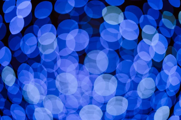 Abstrato Azul Bokeh Luzes Fundo — Fotografia de Stock