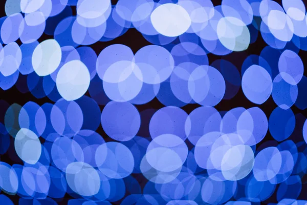 Abstrakte Blaue Bokeh Lichter Hintergrund — Stockfoto