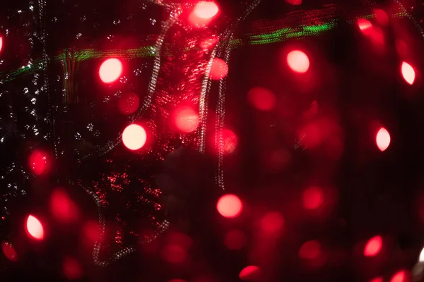 Abstract Red Bokeh Dark Background — Stock Photo, Image